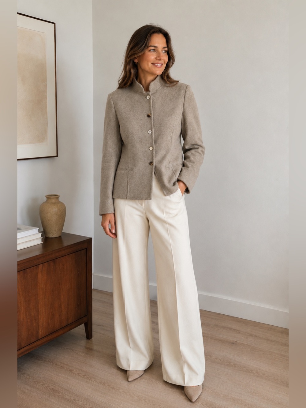 Nina Mclemore Wool Reversible Jacket